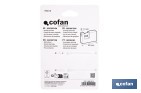 Candado antipalanca Quality Plus de acero macizo cromado | Sistema de seguridad con pasadores | Incluye 3 llaves | Disponible en varias medidas - Cofan