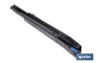 Cúter profesional de ABS | Con recubrimiento antideslizante TPR | Hoja negra ultra afilada SK2 | Bloqueo automático | Disponible en 3 medidas - Cofan