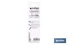 Cúter profesional de ABS | Con recubrimiento antideslizante TPR | Hoja negra ultra afilada SK2 | Bloqueo automático | Disponible en 3 medidas - Cofan