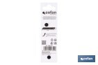 Recambio de cuchillas para cúter profesional | Hojas negras con afilado láser | Pack de 10 cuchillas SK2 | Disponible en 3 medidas - Cofan