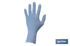 CAJA DE 100 UNIDADES DE GUANTES DE NITRILO | FINOS Y ELÁSTICOS | SIN POLVO | CÓMODOS Y AGRADABLES AL TACTO