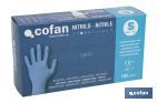 Box of 100 nitrile gloves | Fine and elastic gloves | Powdered-free | Comfortable and pleasant to the touch - Cofan