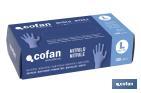 BOX OF 100 NITRILE GLOVES | FINE AND ELASTIC GLOVES | POWDERED-FREE | COMFORTABLE AND PLEASANT TO THE TOUCH