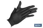 Box of 100 nitrile gloves | Fine and elastic gloves | Powdered-free | Comfortable and pleasant to the touch - Cofan