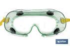 Anti-fog safety goggles | Comfortable and lightweight goggles | Adjustable headband - Cofan