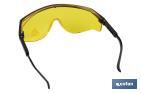 Safety glasses | Yellow lenses | UV protection | EN 166:2001 - Cofan