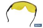 Safety glasses | Yellow lenses | UV protection | EN 166:2001 - Cofan