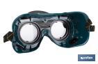 Safety welding goggles | Suitable for welders | Flip-up lenses | EN 166/EN 175 - Cofan