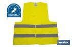 High visibility vest | Yellow | Size: XXL | EN ISO 20471 | CAT. III - Cofan