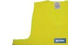 High visibility vest | Yellow | Size: XXL | EN ISO 20471 | CAT. III - Cofan