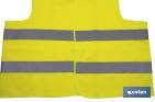 High visibility vest | Yellow | Size: XXL | EN ISO 20471 | CAT. III - Cofan