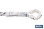 Cuerda de seguridad para Arnés | Medida en 1,5 m | Ø 12 mm | Con Hebillas y Guardacabos - Cofan