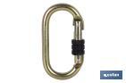 SAFETY CARABINER | WITH SAFETY BUCKLE | STRENGTH 25KN | EN 362 | CLASS B | CAT. III