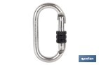 MOSQUETÓN DE SEGURIDAD | CON ROSCADO SEGURO | RESISTENCIA 25KN | EN 362 |  CLASE B I CAT LLL