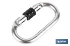 Safety carabiner | Safety buckle | Strength: 25kN | EN 362 | Class B | CAT. III - Cofan