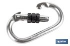 Mosquetón de seguridad | Con Roscado seguro | Resistencia 25kN | EN 362 |  Clase B I Cat lll - Cofan
