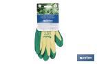 Canvas glove with latex palm | Correct adhesion and tough gloves | Ideal for manual tasks | Comfortable and adjustable gloves - Cofan