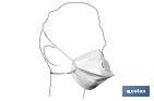 FFP2 NR (D) face mask | Disposable face mask | Integrated exhalation valve | White - Cofan