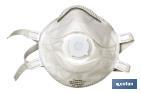 FFP3 (D) face mask | Disposable face mask | With exhalation valve | Filtering efficiency over 94% | Supplied in packs of 5 units - Cofan