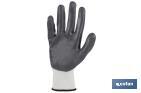 Guantes 100 % de poliéster | Impregnados para mayor seguridad | Flexibles | Protección y confort | Sin costuras - Cofan