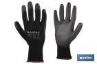 100% polyester gloves | Impregnated glove for added safety | Flexible gloves | Comfort and protection | Seamless gloves - Cofan