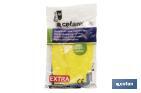 Reinforced cleaning gloves | 100% latex | Ideal for contact with detergents, solvents and chemicals - Cofan