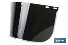 Spare visor for face shield | Dark lens | Visor size: 400mm | Anti fog lens - Cofan