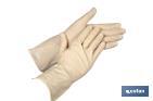 Natural latex gloves | Non-flock lined gloves | Tough and durable gloves | Suitable for contact with chemicals and acids - Cofan