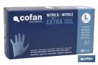 BOX OF 100 NITRILE GLOVES | AMBIDEXTROUS | POWDER-FREE GLOVES | HEAVY-DUTY AND TOUGH GLOVES