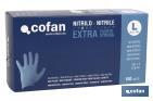 Box of 100 nitrile gloves | Ambidextrous | Powder-free gloves | Heavy-duty and tough gloves - Cofan