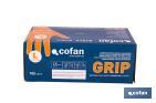 Boîte de 100 gants en nitrile avec texture de diamant | Tailles de la S à la XL | Couleur : Orange - Cofan