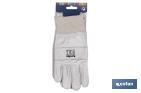 Adjustable reinforced grain leather gloves | Excellent grip and protection | Comfortable and tough gloves - Cofan