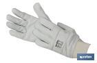 Adjustable reinforced grain leather gloves | Excellent grip and protection | Comfortable and tough gloves - Cofan