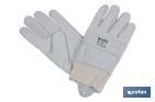 Adjustable reinforced grain leather gloves | Excellent grip and protection | Comfortable and tough gloves - Cofan