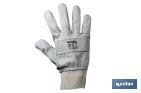 Adjustable reinforced grain leather gloves | Excellent grip and protection | Comfortable and tough gloves - Cofan