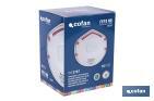Mascarilla FFP3 NR | Con válvula Extra confort | Protección Auto filtrante | Pack de 10 Unidades - Cofan