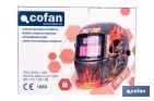 Casco de soldadura automático Fire Skull | Solar, oscurecimiento automático DIN 9-13 | Adecuado para soldadura tipo ARC, MIG, MAG y TIG - Cofan