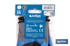 Guantes impregnados de nitrilo sandy de doble capa | Color: azul | Máximo agarre en seco, húmedo y aceitoso | EN 388-2131X | Disponible desde la talla 6 hasta la 11 - Cofan