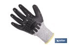 Guantes de protección anticorte y antiimpacto | Protección 360° TPE | Protección anticorte nivel C | EN 388 4X42C – EN 21420 | Disponible desde la talla 8 hasta la 10 - Cofan