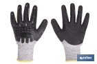 Guantes de protección anticorte y antiimpacto | Protección 360° TPE | Protección anticorte nivel C | EN 388 4X42C – EN 21420 | Disponible desde la talla 8 hasta la 10 - Cofan