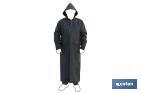 Long Raincoat | Green | PU & PVC | With pockets & hood - Cofan