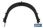 Soporte de malla protectora para casco de obra| Medidas del soporte 24 x 17 x 2 cm | Soporte universal - Cofan