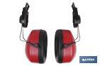 Helmet mounted earmuffs | Earmuffs with noise reduction | Suitable for safety helmets - Cofan