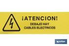 Warning tape "Yellow - Electrical wires" - Cofan