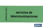 Cinta Balizamiento | Texto: "Cables Telecomunicaciones" | Medidas: 150 mm x 250 m - Cofan