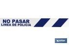 Fita de Sinalização "POLICÍA" - Cofan