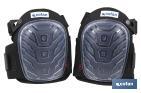Pack of 2 knee pads | Double elastic band | Gel pads - Cofan