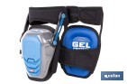 Rodilleras de gel estabilizadoras para trabajo | Protección y confort para construcción, agricultura y bricolaje | Pack de 2 rodilleras negras y azules - Cofan