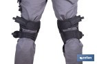 Rodilleras de gel estabilizadoras para trabajo | Protección y confort para construcción, agricultura y bricolaje | Pack de 2 rodilleras negras y azules - Cofan