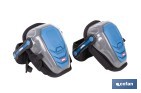 Rodilleras de gel estabilizadoras para trabajo | Protección y confort para construcción, agricultura y bricolaje | Pack de 2 rodilleras negras y azules - Cofan